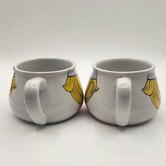 Vintage Campbell’s Kids Soup 1998 MCM Retro Collectible Mugs Cups Bowls Set of 2 - Picture 6 of 12